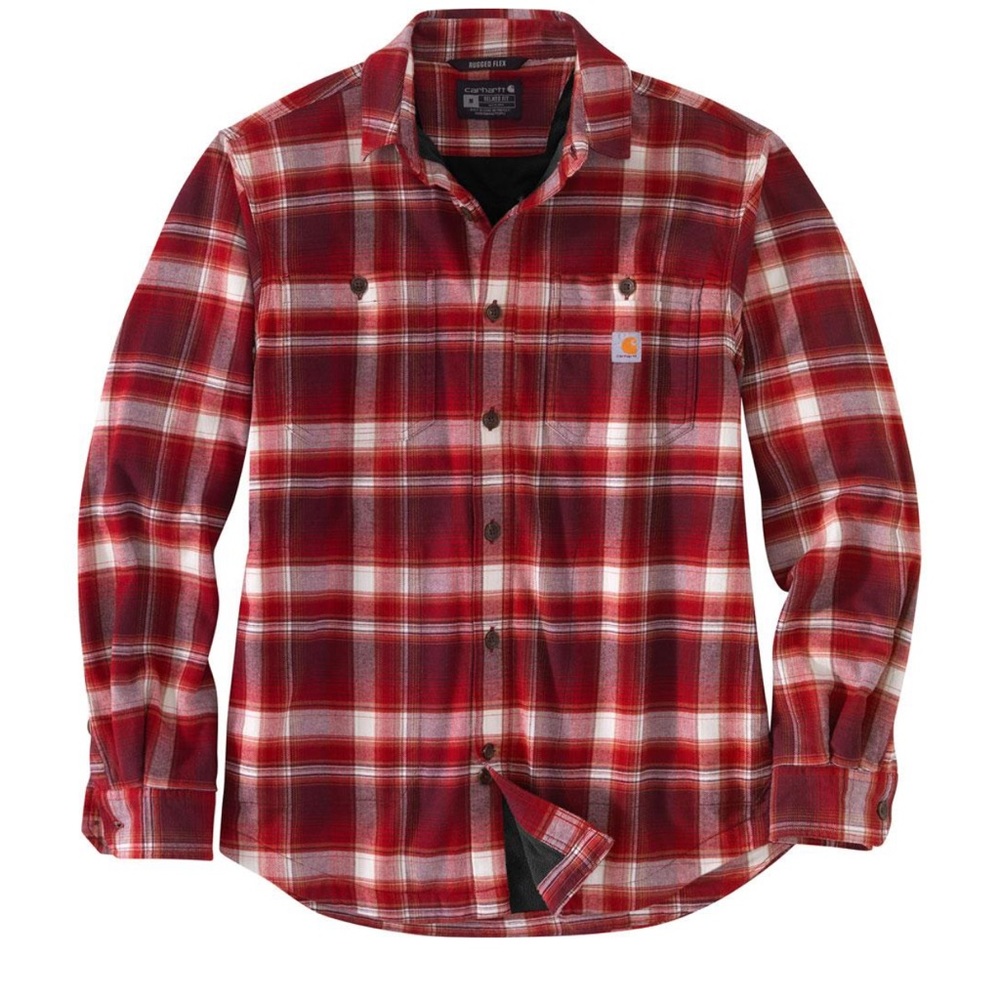 Carhartt Rugged Flex Relaxed Fit Midweight Fleece Lined Flannel Shirt